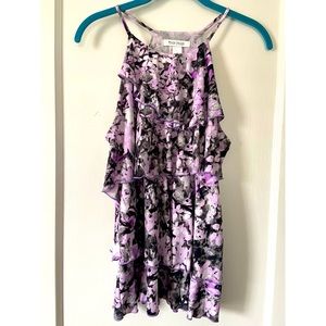 White House Black Market Layered Ruffled HalterTop - Small